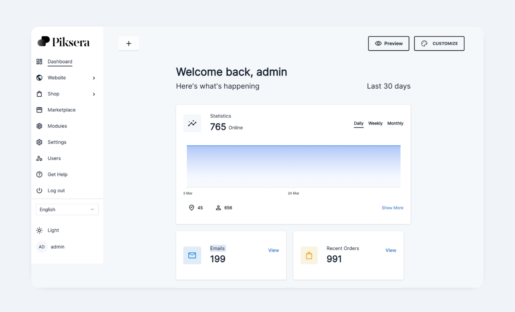 Admin Dashboard